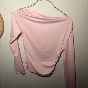 Amazon Elegant Pink Off-Shoulder Top